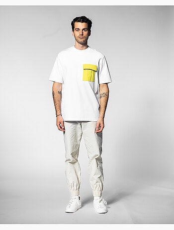 T-shirt shade branco regular