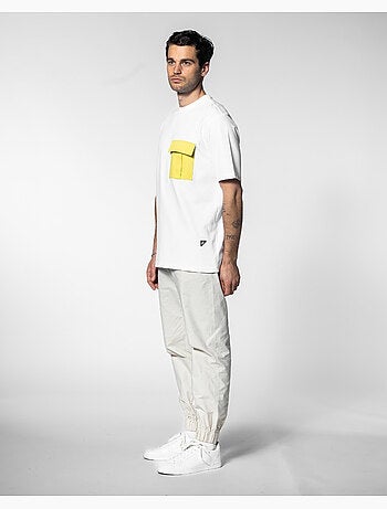 T-shirt shade branco regular