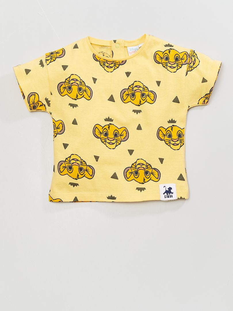 T-shirt 'Simba' da 'Disney' Amarelo - Kiabi