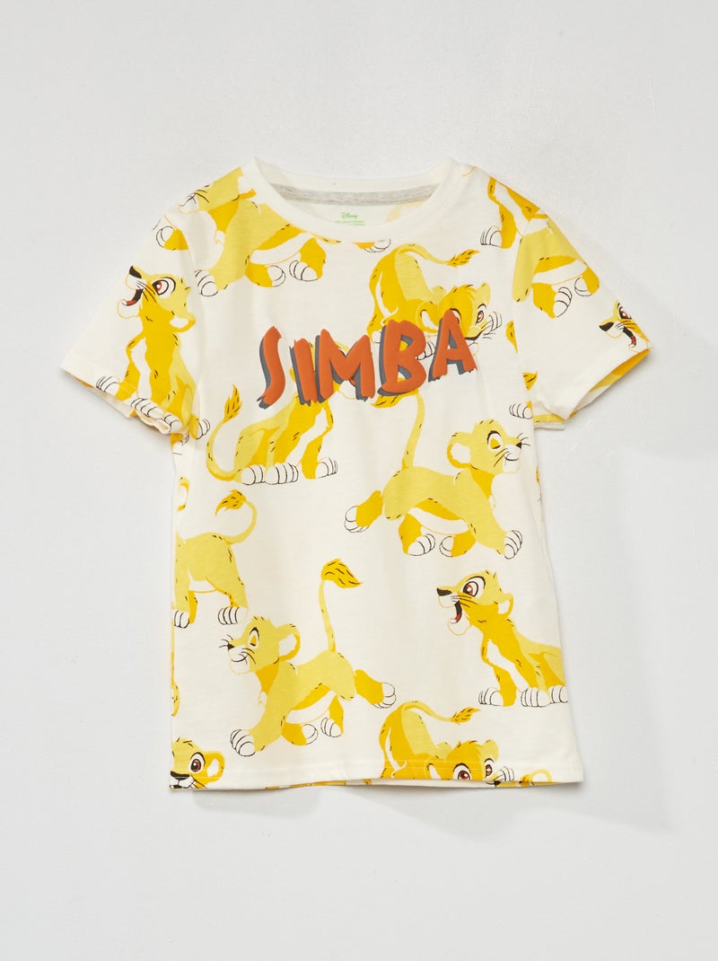 T-shirt 'Simba' de manga curta BEGE - Kiabi