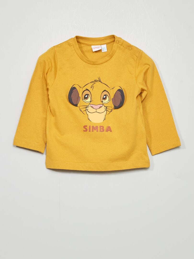 T-shirt 'Simba' 'Disney' - Mostarda AMARELO - Kiabi