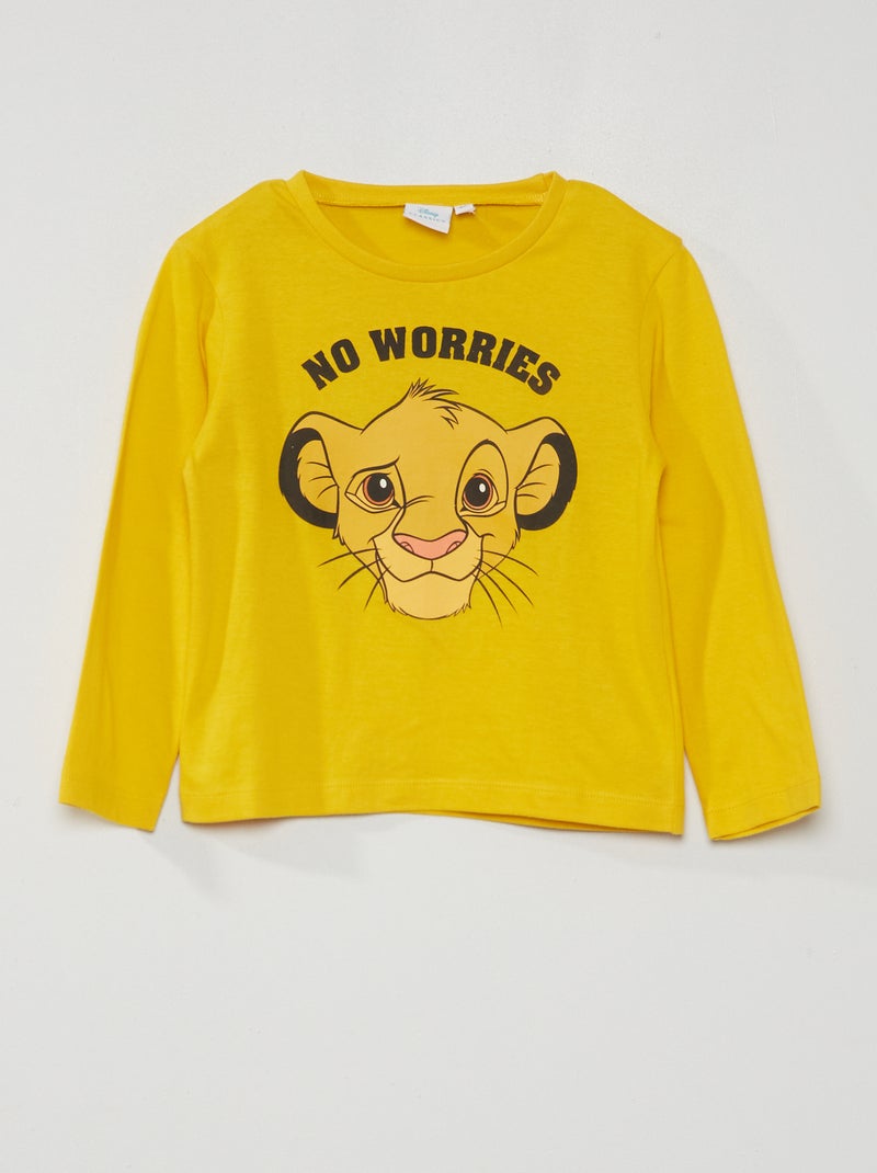 T-shirt 'Simba' 'O Rei Leão' da 'Disney' Amarelo - Kiabi