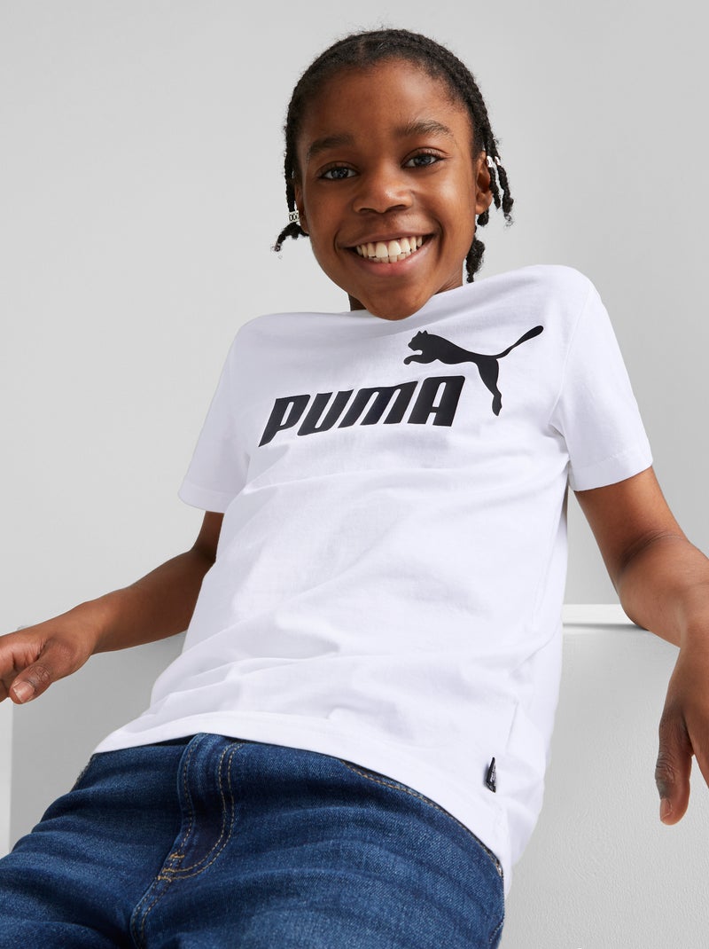 T-shirt simples 'Puma' BRANCO - Kiabi