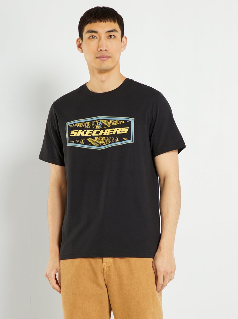 T-shirt 'Skechers' em jersey Preto - Kiabi