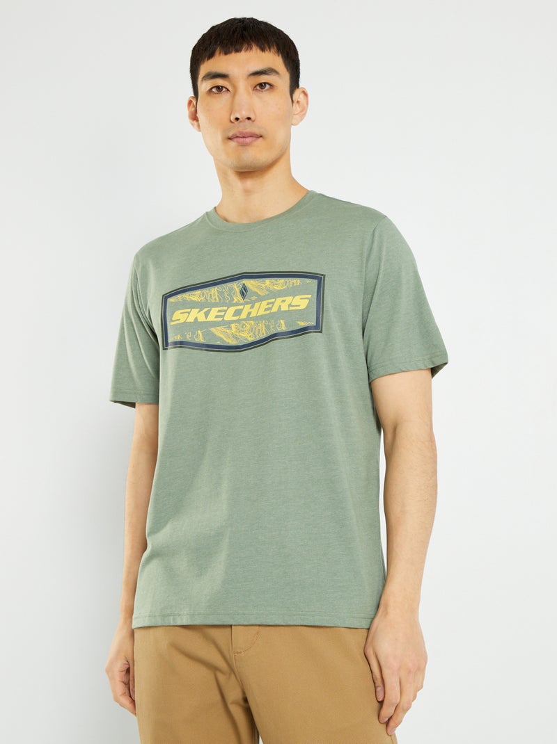 T-shirt 'Skechers' em jersey VERDE - Kiabi
