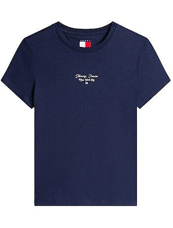 T-Shirt Slim Tommy Hilfiger com Logótipo para Mulher