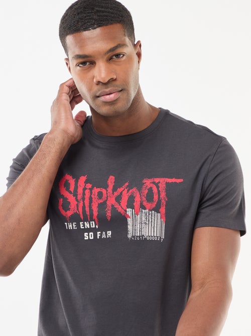 T-shirt 'Slipknot' de manga curta e gola redonda - Kiabi