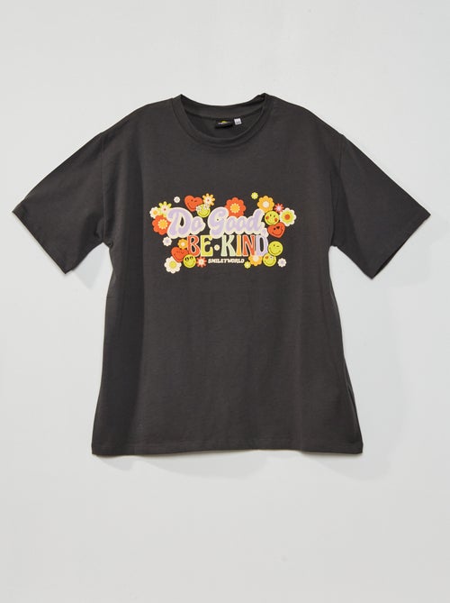 T-shirt 'Smile' oversize - Kiabi