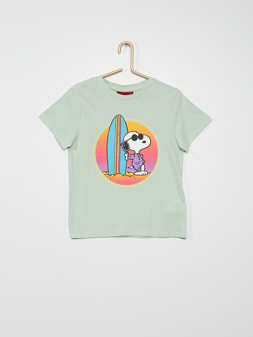 T-shirt 'Snoopy' Azul - Kiabi