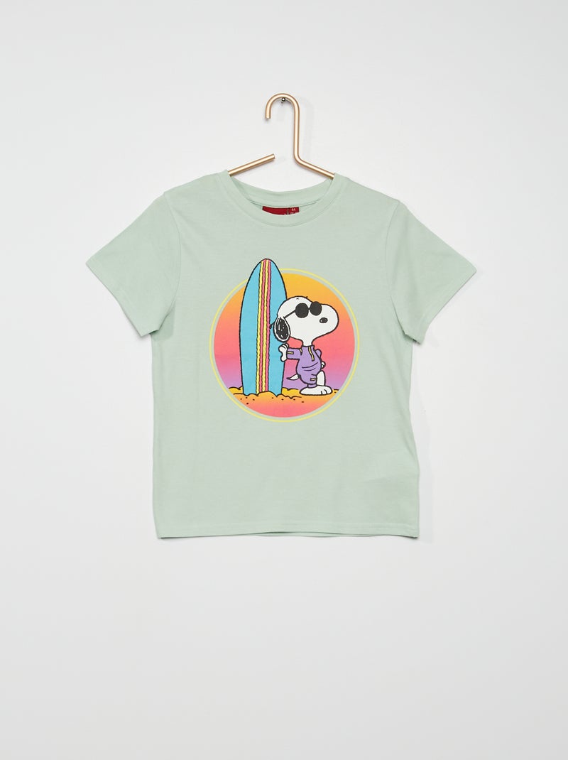 T-shirt 'Snoopy' Azul - Kiabi