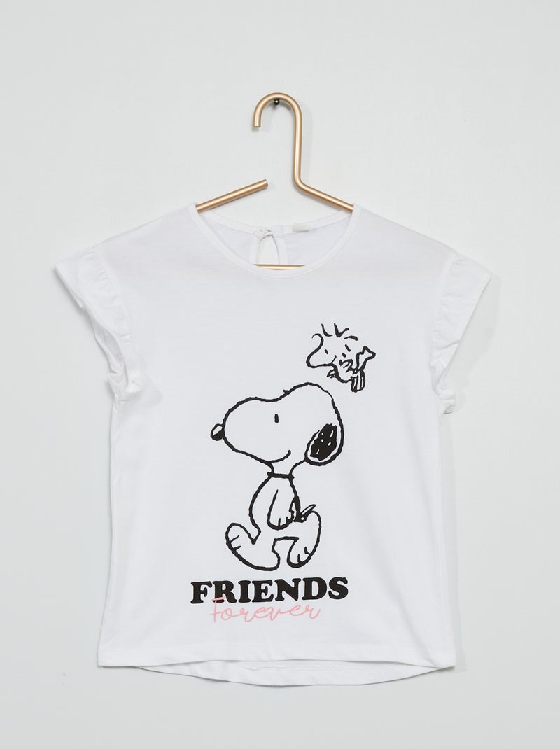 T-shirt 'Snoopy' Branco - Kiabi