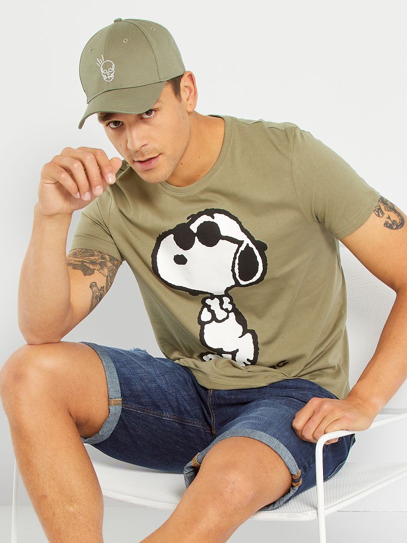 T Shirt Snoopy Caqui Kiabi