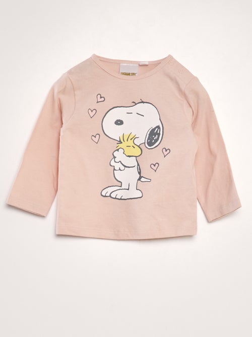 T-shirt 'Snoopy' de manga comprida - Kiabi