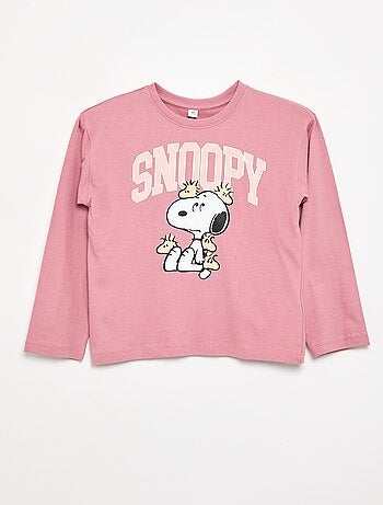 T-shirt 'Snoopy' de manga comprida