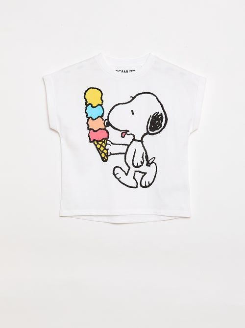 T-shirt 'Snoopy' de mangas curtas - Kiabi
