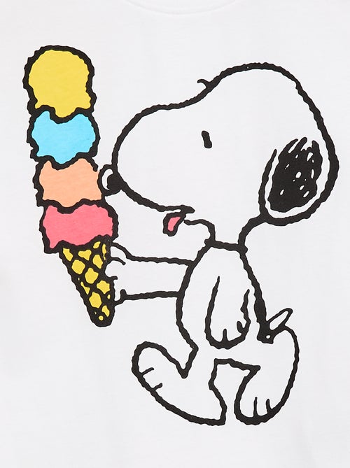 T-shirt 'Snoopy' de mangas curtas - Kiabi