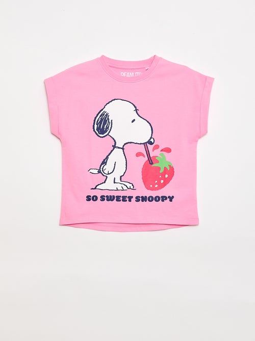 T-shirt 'Snoopy' de mangas curtas - Kiabi