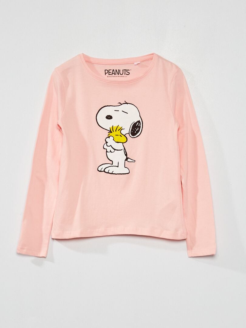 T-shirt 'Snoopy' em jersey ROSA - Kiabi