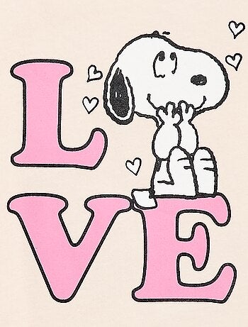 T-shirt 'Snoopy' manga curta