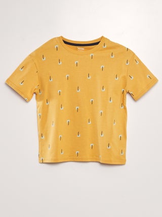 T-shirt solta estampada