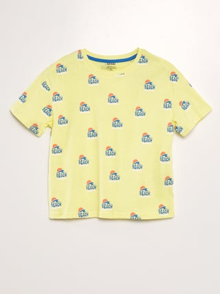 T-shirt solta estampada
