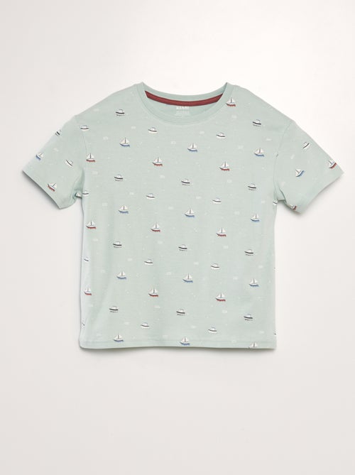 T-shirt solta estampada - Kiabi