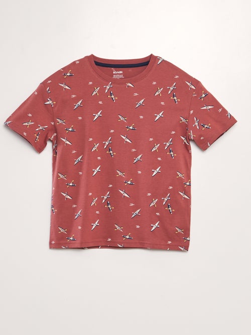 T-shirt solta estampada - Kiabi
