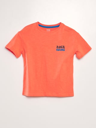 T-shirt solta estampada