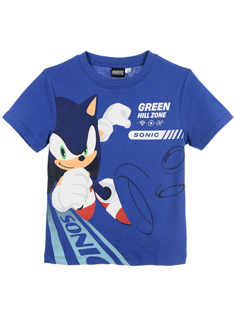 T-shirt sonic azul menino | licença oficial Azul - Kiabi