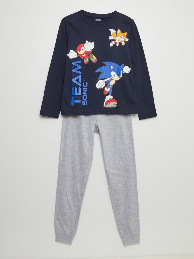 T-shirt 'Sonic' de manga comprida CINZA - Kiabi