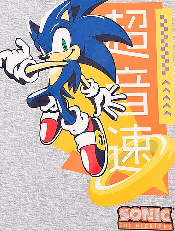 T-shirt "Sonic" de manga comprida