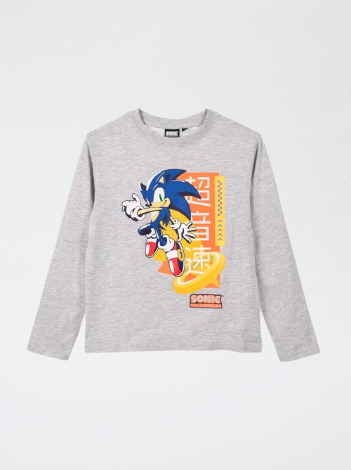 T-shirt "Sonic" de manga comprida - Kiabi