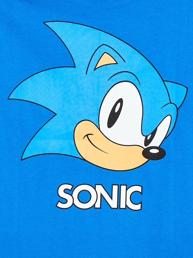 T-shirt 'Sonic' de mangas curtas Azul - Kiabi