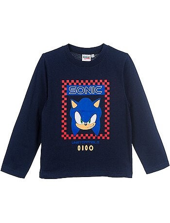 T-shirt sonic menino | licença oficial