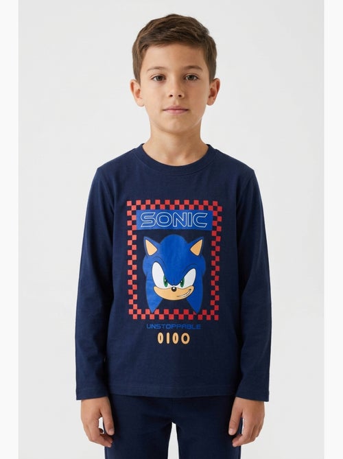 T-shirt sonic menino | licença oficial - Kiabi