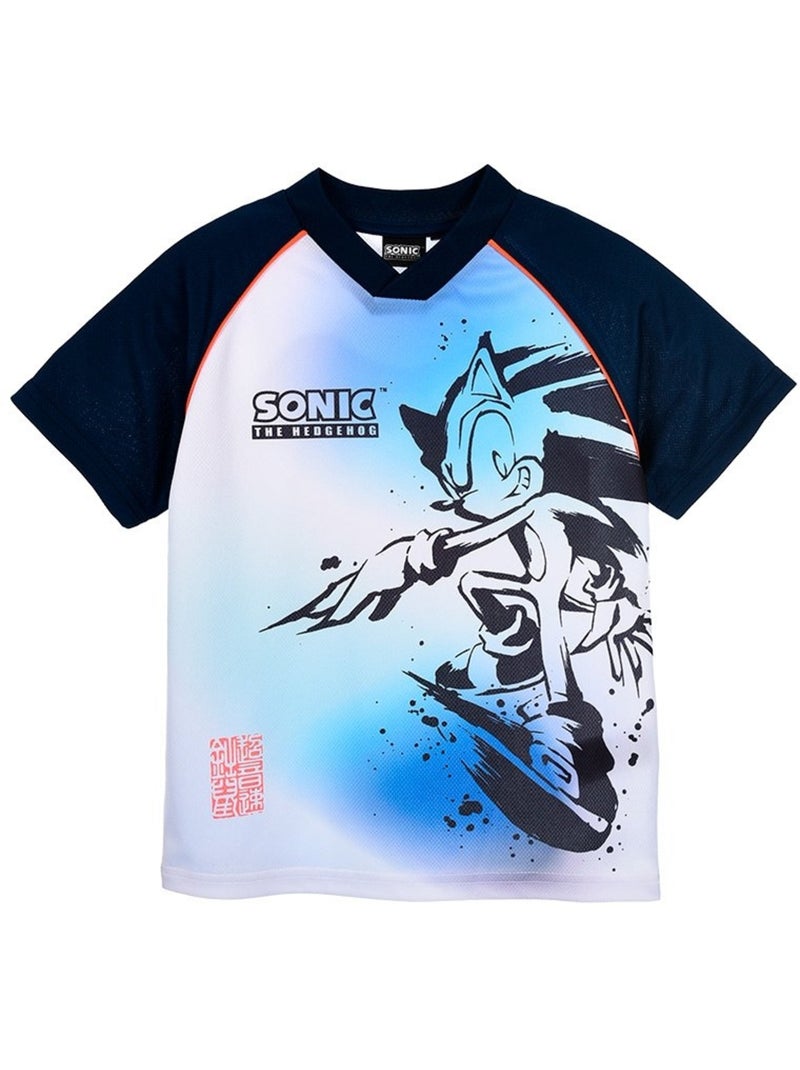 T-shirt sonic menino | licença oficial Azul - Kiabi