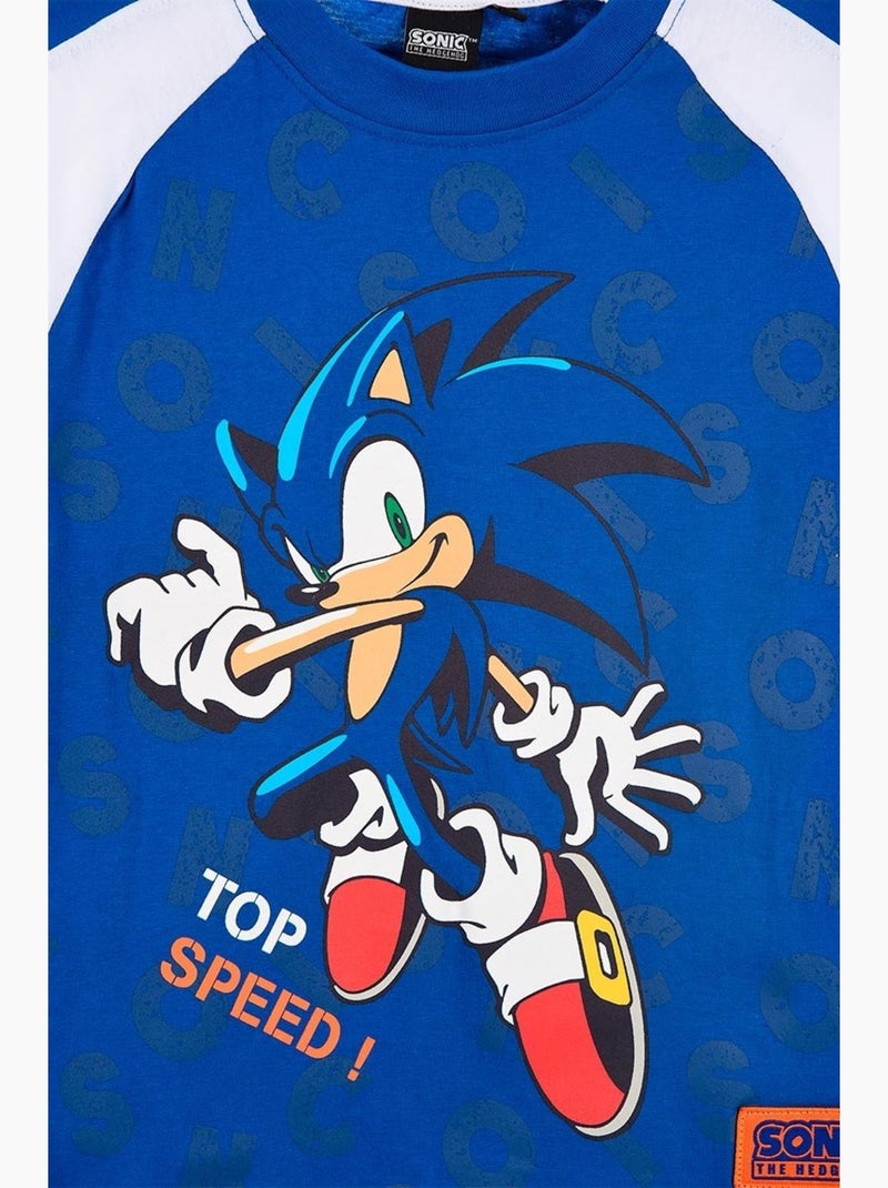 T-shirt sonic menino | licença oficial Azul - Kiabi