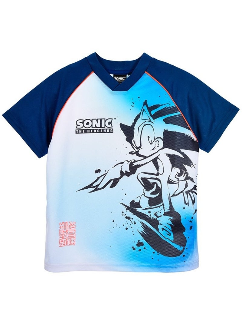 T-shirt sonic menino | licença oficial Azul - Kiabi