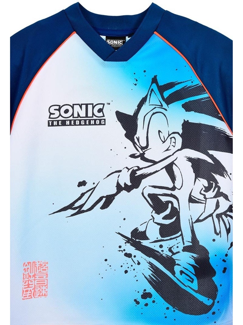 T-shirt sonic menino | licença oficial Azul - Kiabi