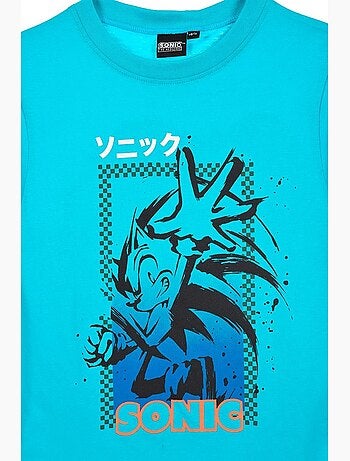 T-shirt sonic menino | licença oficial