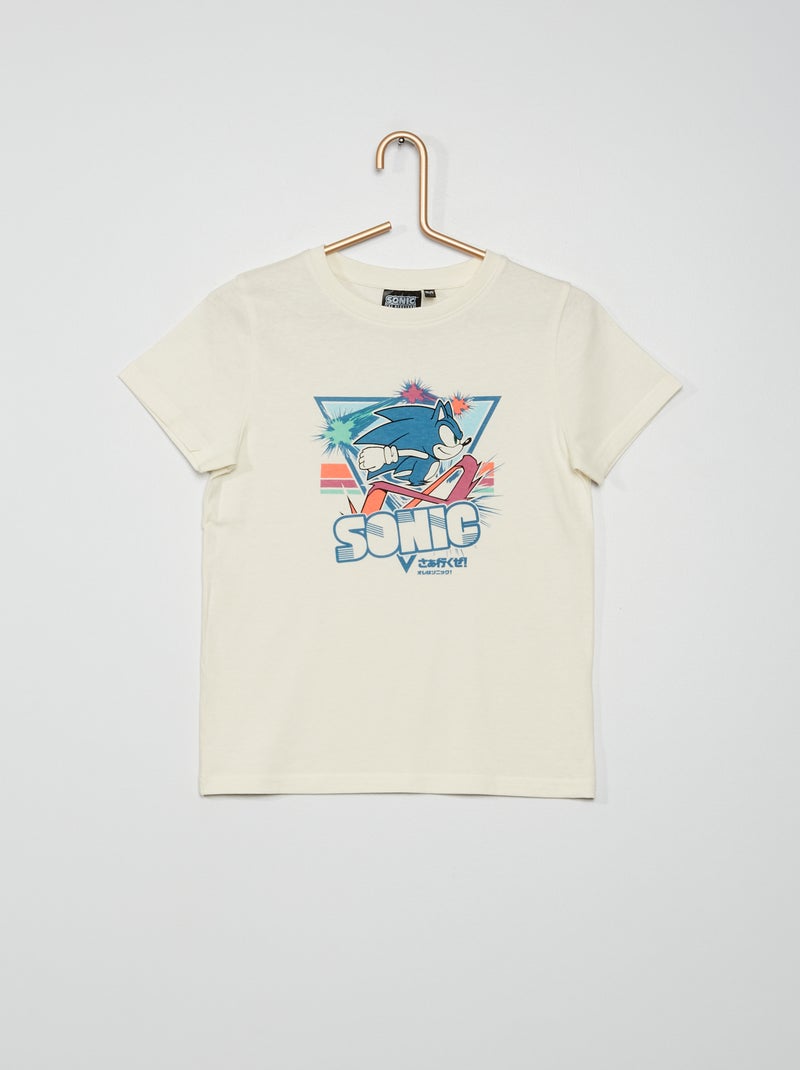 T-shirt 'Sonic' 'SEGA' BRANCO - Kiabi