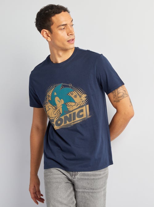 T-shirt 'Sonic' 'SEGA' de manga curta - Kiabi