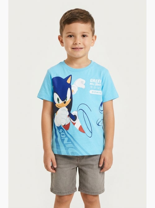T-shirt sonic turquesa menino | licença oficial - Kiabi T-shirt sonic turquesa menino | licença oficial - Kiabi