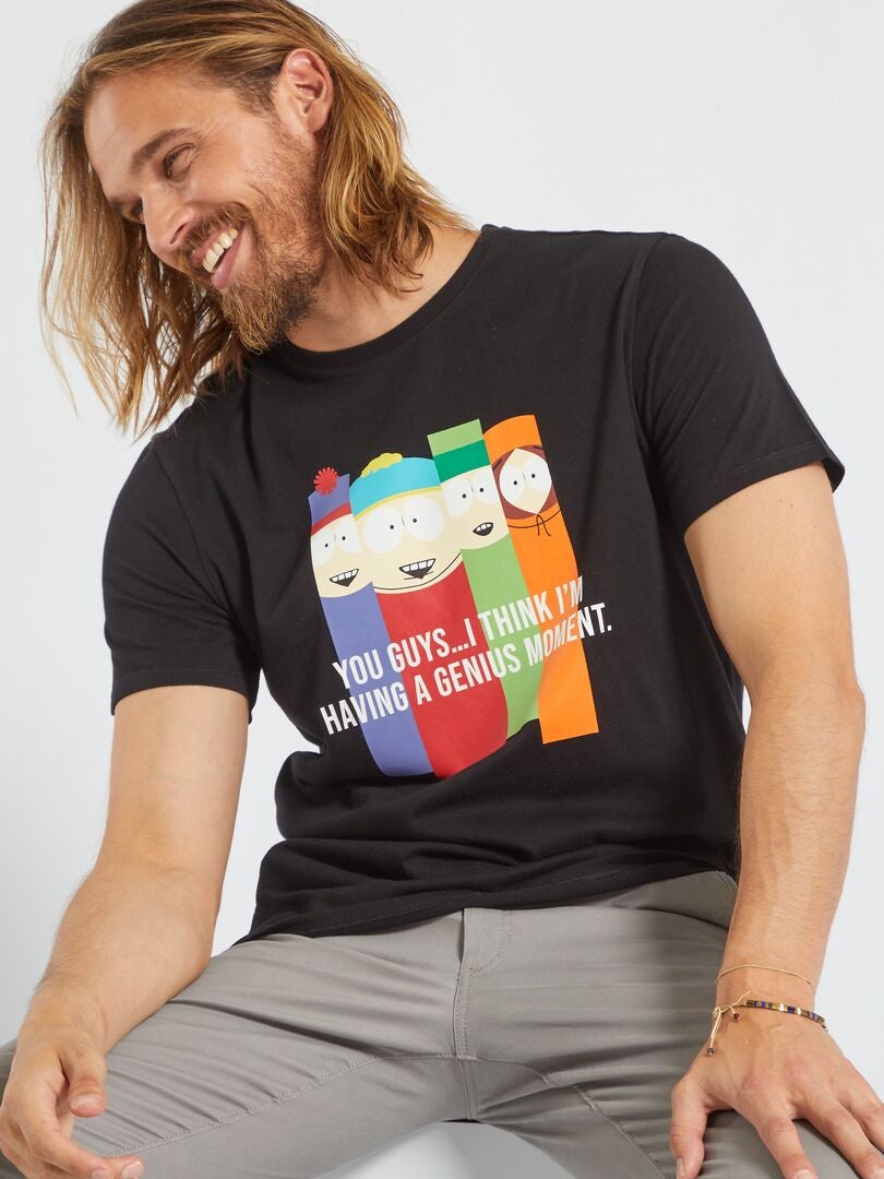 T-shirt 'South Park' em malha jersey Preto - Kiabi