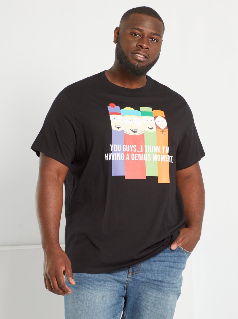T-shirt 'South Park' manga curta Preto - Kiabi