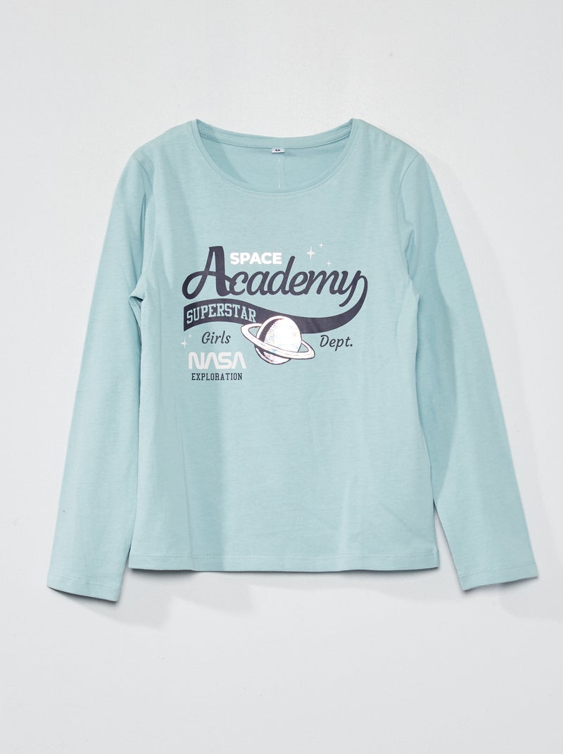 T-shirt 'space academy' AZUL - Kiabi