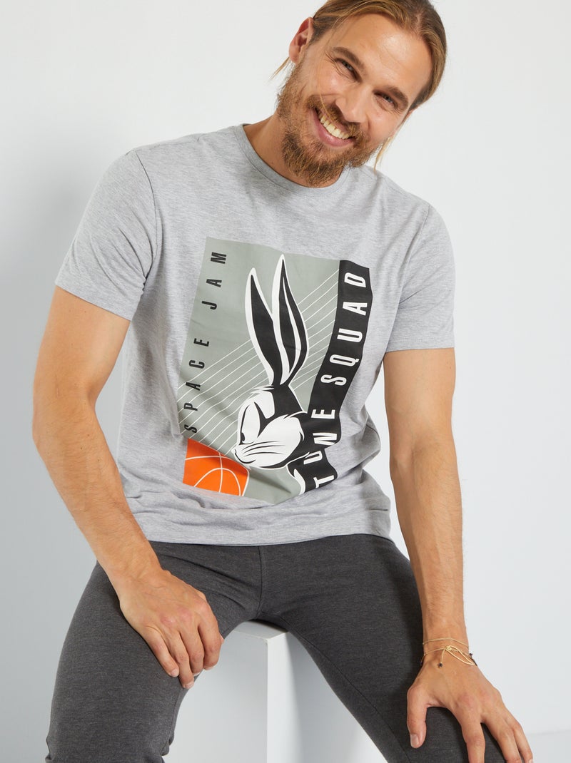 T-shirt 'Space Jam' em jersey CINZA - Kiabi