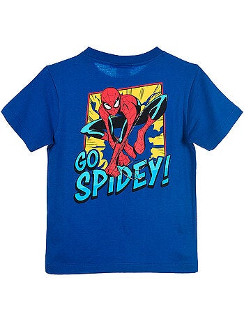T-shirt spider-man azul menino | licença oficial
