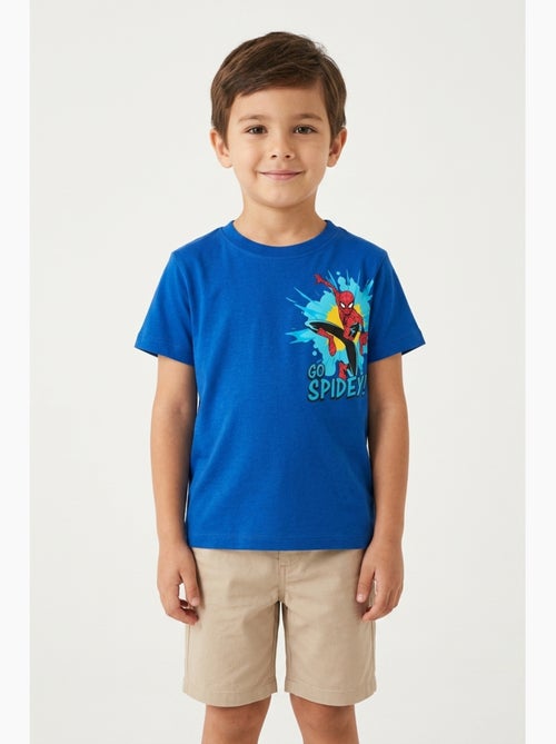 T-shirt spider-man azul menino | licença oficial - Kiabi T-shirt spider-man azul menino | licença oficial - Kiabi