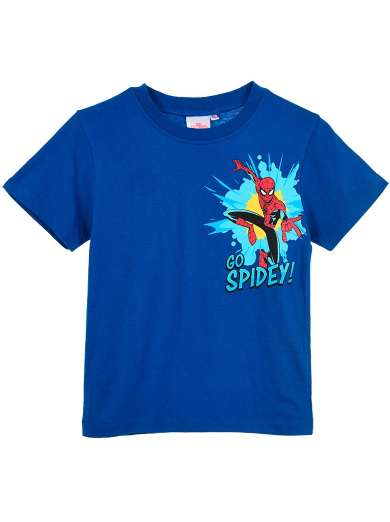 T-shirt spider-man azul menino | licença oficial Azul - Kiabi